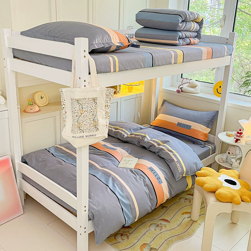 Cotton set for elementary school students, sheet, duvet cover, bedspread for bed, 3 piece set, wholesale