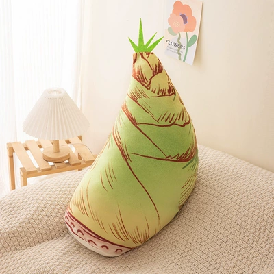 Cross-border Cute Little Pine Tree Bamboo Shoots Pillow Doll Plush Toy Grasping Machine Doll Children's Baby Pacifying Doll (Oyuncaq yastıqlar) - green-bamboo-shoot-pillow-40cm-02kg