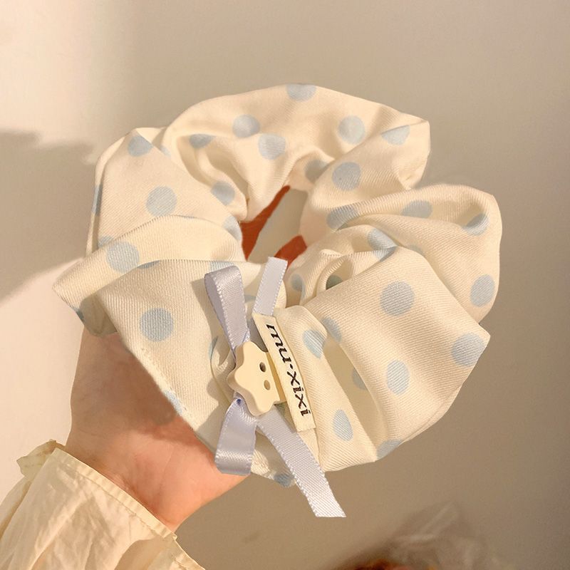 韓国風文学風中空花刺繍ヘアゴム女性用ハイエンドチェリーヘアロープ2025新スタイル|undefined