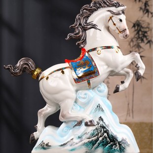 Horse Wine Bottle Jingdezhen Ceramic Wine Bottle Twelve Zodiac Horse Empty Wine Bottle Home Wedding Get Rich Ceramic Wine Bottle
