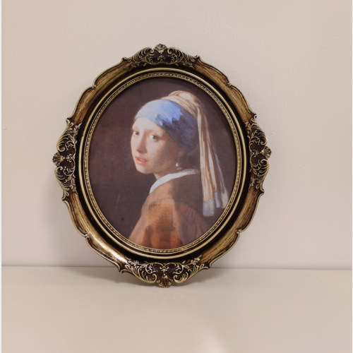 Retro decorative painting European and medieval living room background wall combination French table setting wall entrance hall restaurant mural