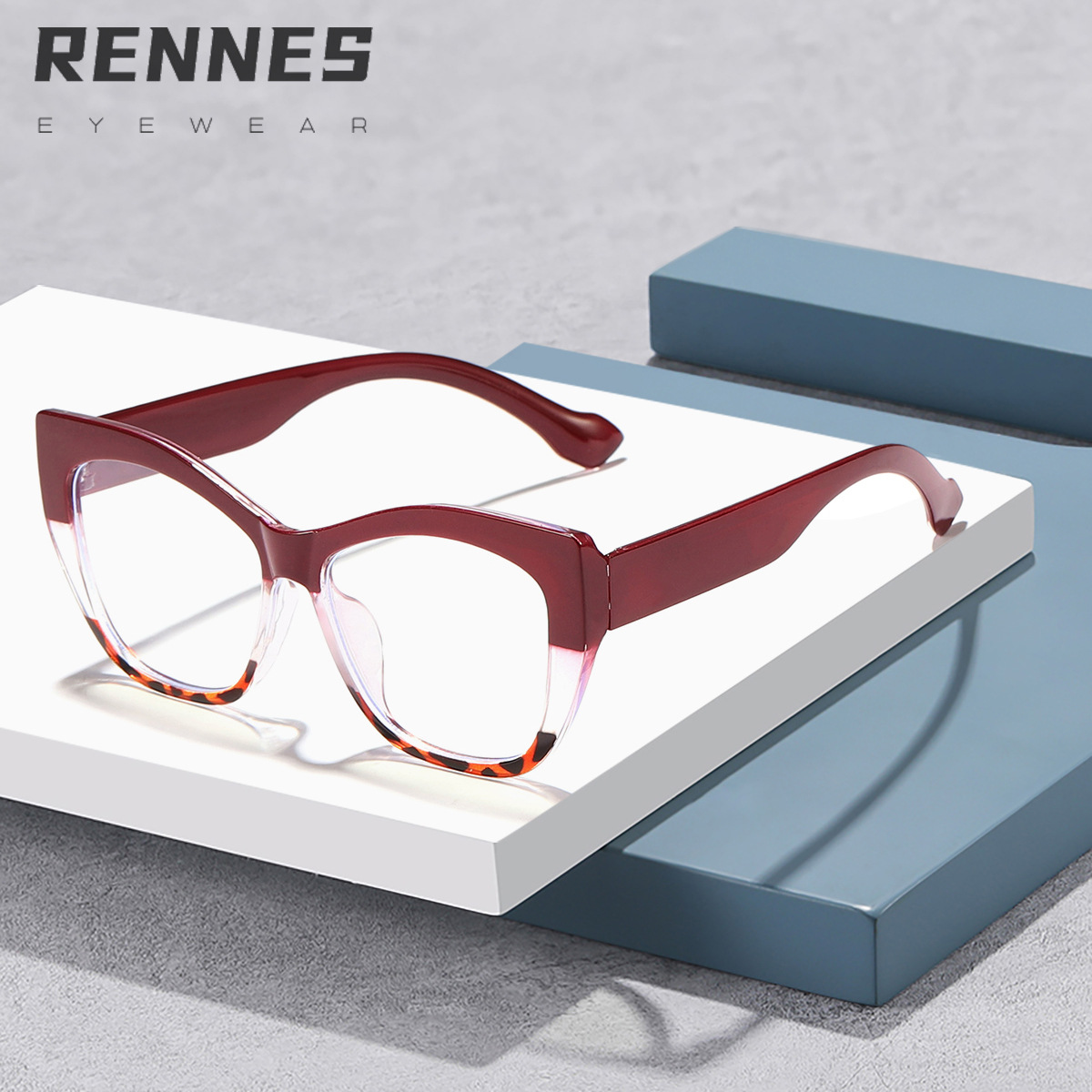 Nuevas gafas anti-luz azul con costuras retro transfronterizas para ojos de gato