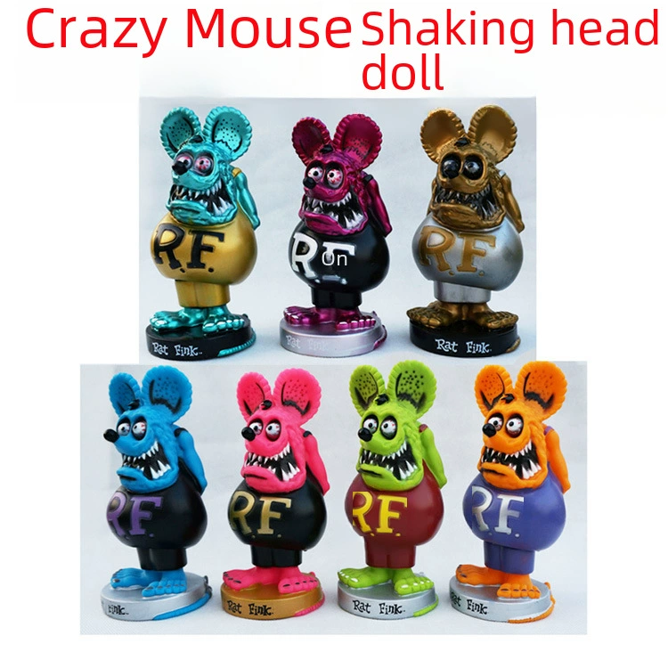 Коллекция трендовых игрушек: болтливые головы куклы Crazy mouse, европо-американское тюнинг-образование, Трендовая культура RAT FINK