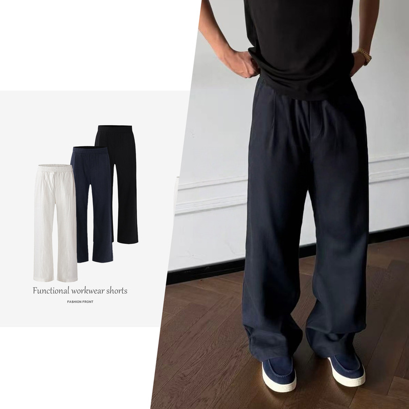 【Tzg】Summer Lyocell Linen Casual Pants for Men, Draped Breathable Straight-Leg Pants, Old Money Style Commuter Trousers for Men 【Tzg】Summer Lyocell Linen Casual Pants for Men, Draped Breathable Straight-Leg Pants, Old Money Style Commuter Trousers for Men