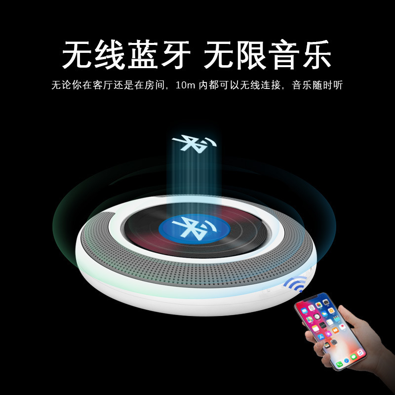 跨境壁掛CD播放機(jī)孕媽cd胎教機(jī)學(xué)習(xí)機(jī)便攜式CD光盤播放器藍(lán)牙音響