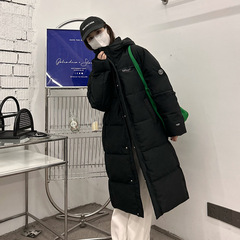 羽绒棉服女冬季新款加厚中长款棉衣外套宽松大码过膝长款棉袄