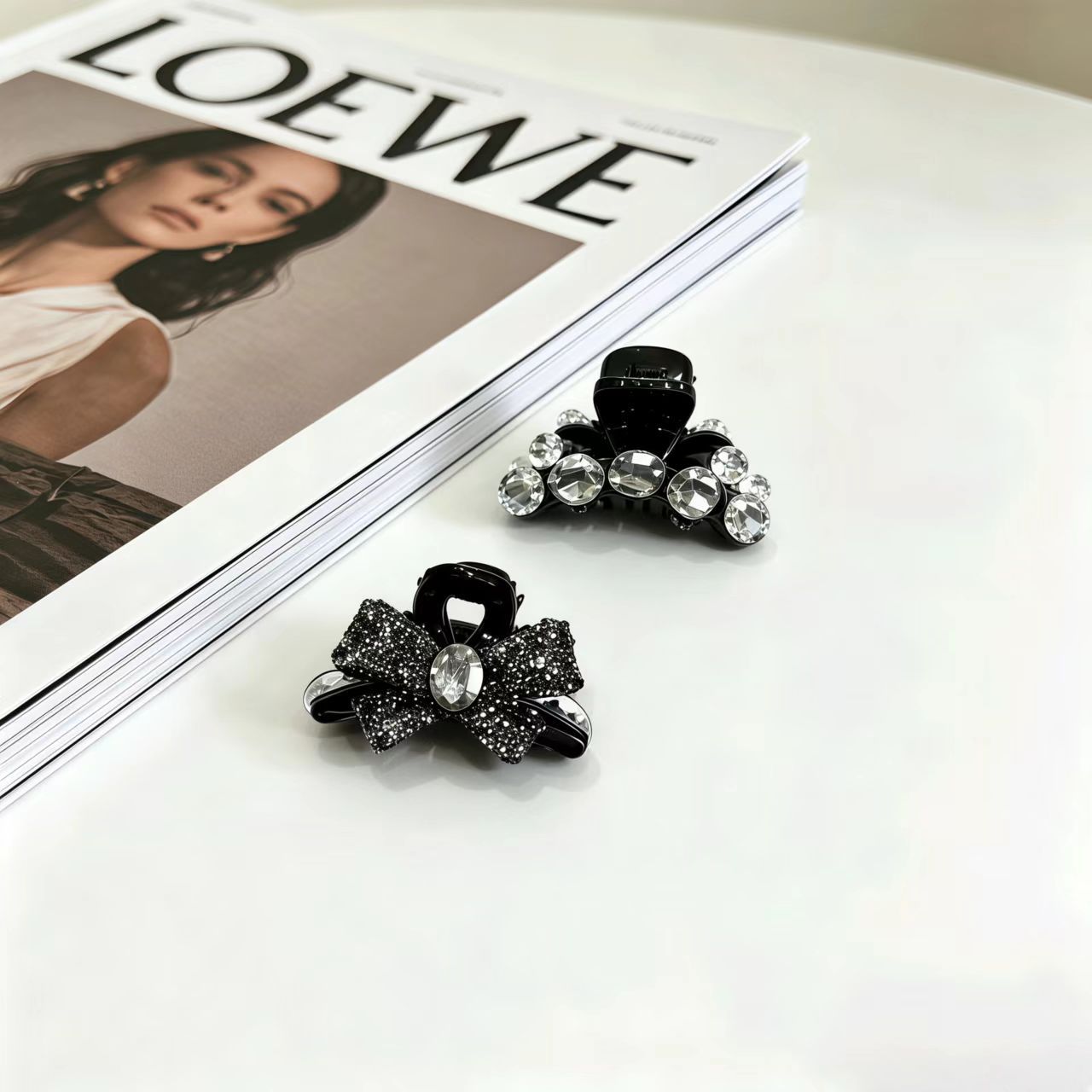 85#【블랙】ab 나비【4.5cm】