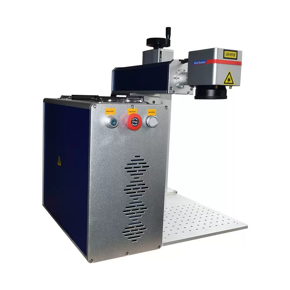 50W raycus小件金属打码机雕刻机激光打标机喷墨小型智能多功能