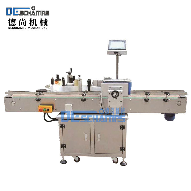 贴标机全自动立式单面贴标机玻璃瓶饮料圆瓶贴标不干胶贴标设备