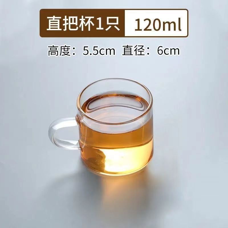 高温耐性茶道カップ、家庭用茶器、ワンタッチフィルター付き茶カップ、茶水分離ガラスティーポット|undefined
