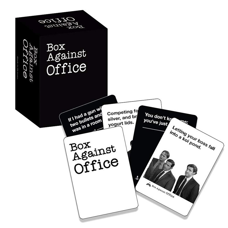 thumbnail image 4 of Juego de mesa completo en inglés Box Against Office, suministro de juegos casuales para fiestas, 4 of 5