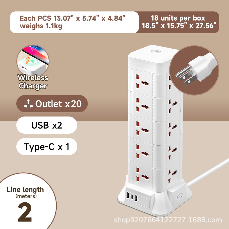 EE. UU. 3 pies-2 metros-5 capas/USB/carga inalámbrica