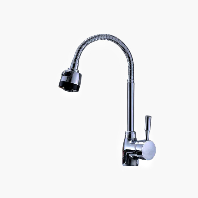 Zinc Alloy Pointed Three-Way Universal Shower Mixing Kitchen Faucet Sink Hot and Cold Sink Faucet Foreign Trade Manufacturer