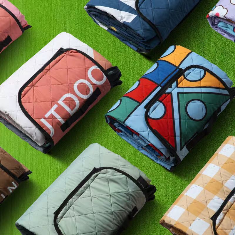 게임 피크닉 매트, 방습 매트, 두꺼운 야외 바닥 매트, 피크닉 천, 봄 나들이 매트, 캠핑 매트, 방수 휴대용 쿠션