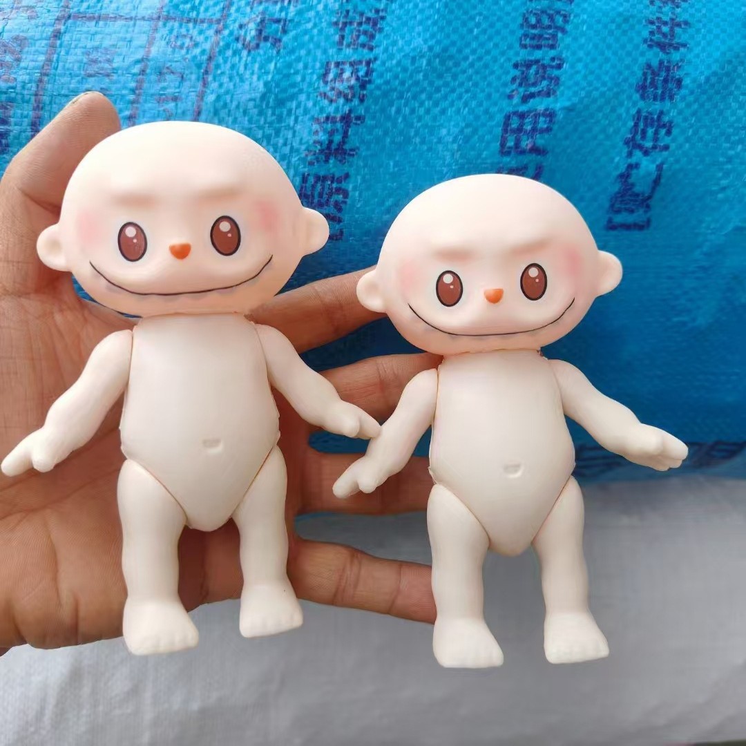 Aliexpress Cross-Border Labu Doll Full Vinyl 13cm Baby Doll Naked Baby Bottle Toy Doll Wholesale