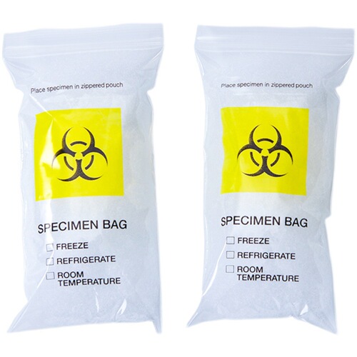 Biological sample safety specimen bag disposable medical identification pathology seal bag sampling inspection transportation ziplock bag