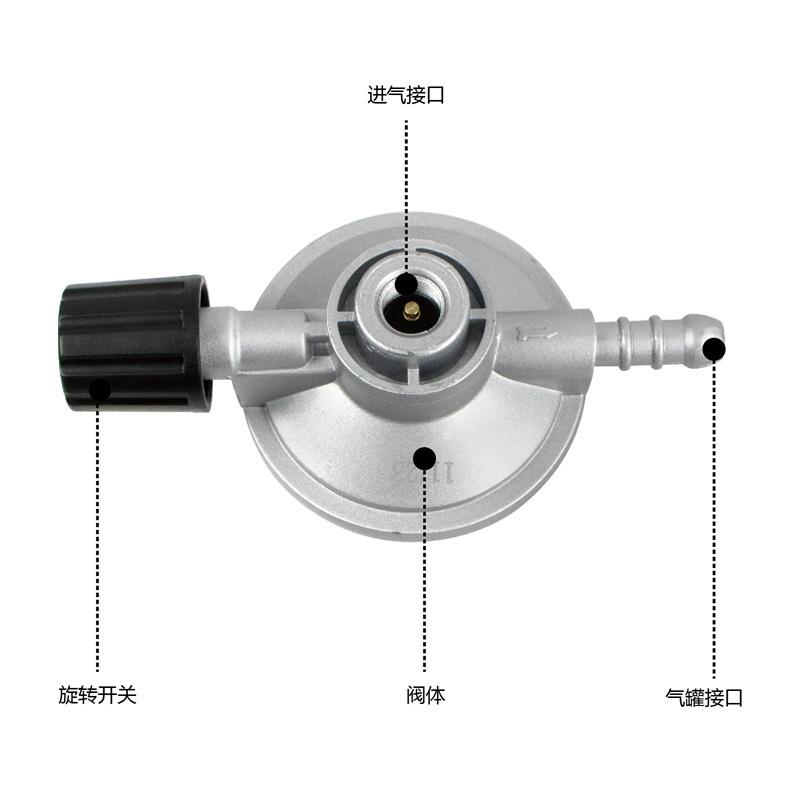 Cross-Border High-Altitude Canister Adapter Flat Canister Pressure Reducer Valve Cartridge Gas Liquefied Gas Conversion Head Butane Gas Long Canister Converter