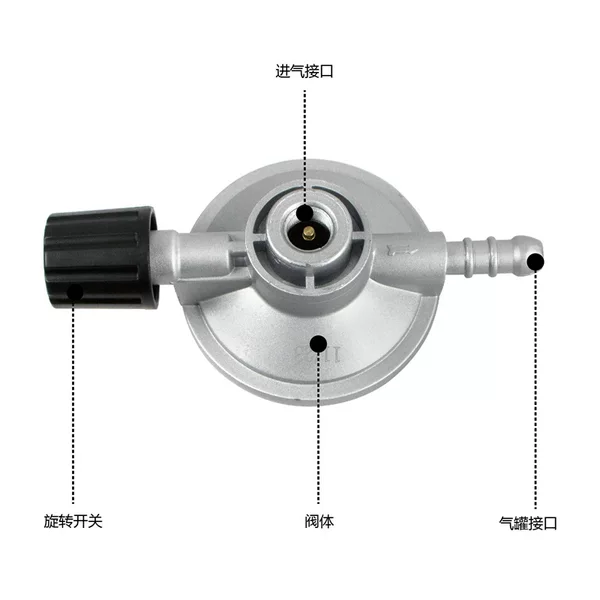 Cross-Border High-Altitude Canister Adapter Flat Canister Pressure Reducer Valve Cartridge Gas Liquefied Gas Conversion Head Butane Gas Long Canister Converter