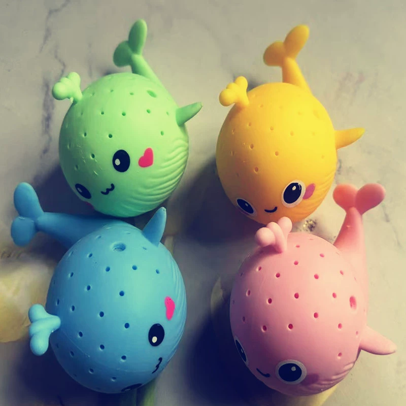 Креативная мягкая игрушка «Кит» для детей, чтобы играть в воде, игрушка для снятия стресса в океане, мяч с вентиляционным отверстием, уличный ларек, оптовая продажа из Иу.