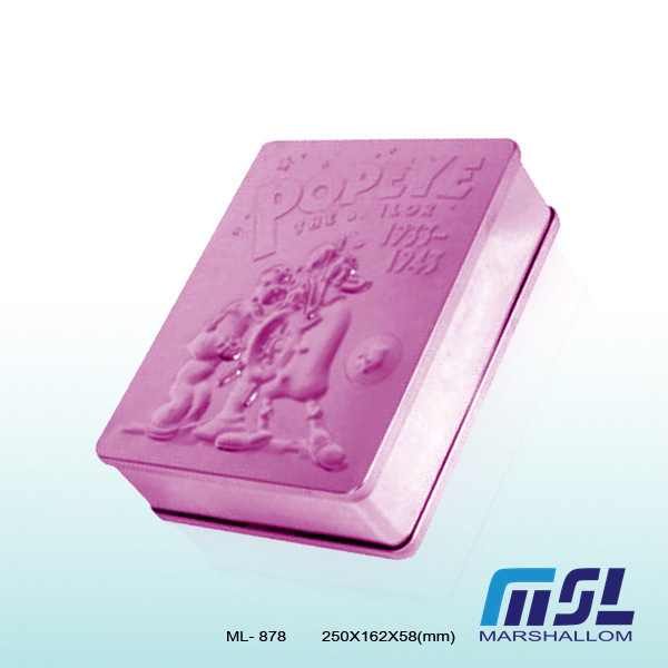 源头厂家 优惠供应精美马口铁ML-878书形罐(图)