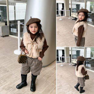 Baby Girl's Spring Autumn and Winter Stylish Suit Girl's Children's Suit Plus Velvet Thickened Fashionable 1 Trendy 2 Clothes 3 Years Old 4