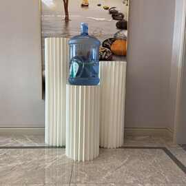 甜品台展示架婚庆折叠圆柱纸质罗马柱折摆件商场橱窗生日派对布置