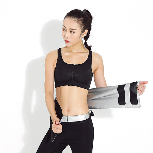 Cross-border large size sweating abdominal belt Velcro adjustable postpartum running exercise sweating waist protection for women with sweating
