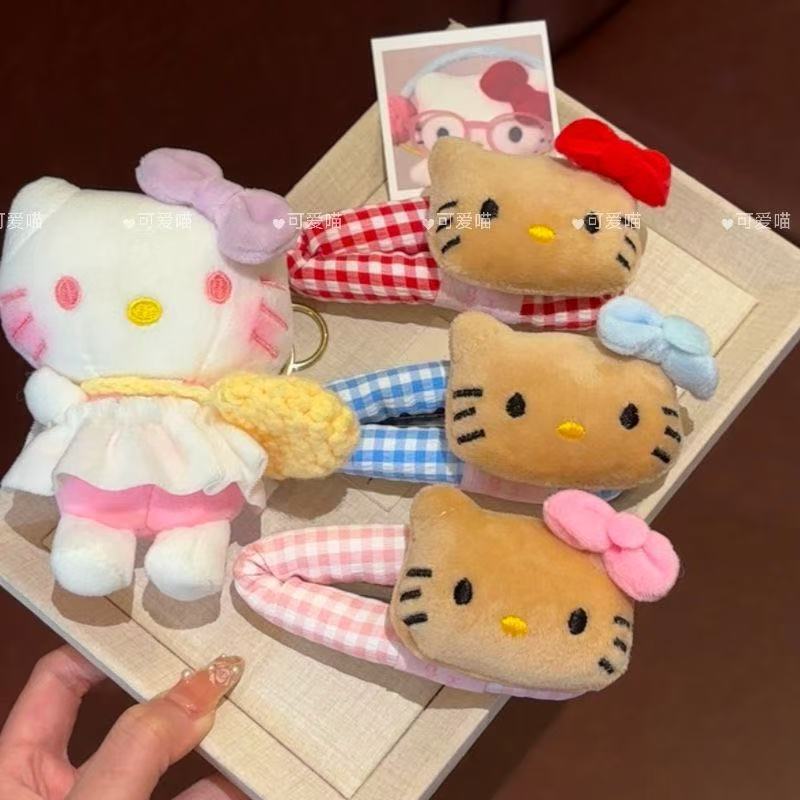 Cute Plush Plaid Kt Cat Hairpin Sweet Girly Heart Bb Clip Cartoon Versatile Ins Bangs Clip Internet Celebrity Hairpin Cute Plush Plaid Kt Cat Hairpin Sweet Girly Heart Bb Clip Cartoon Versatile Ins Bangs Clip Internet Celebrity Hairpin