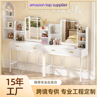 Customized Cross-Border Makeup Table Internet Celebrity Dressing Table Commercial Simple Makeup Table Storage Cabinet Integrated