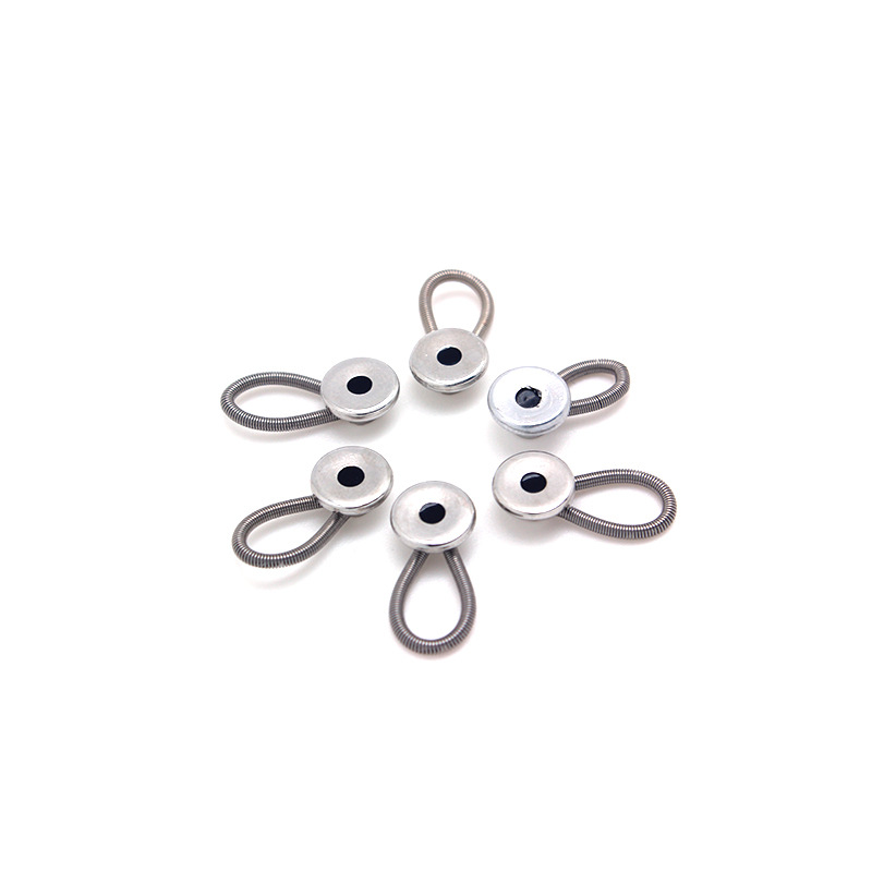 Cruz-frontera 10mm cuello elástico camisa elástica protección del medio ambiente aleación primavera cintura ajuste hebilla cintura expansión hebilla extensor