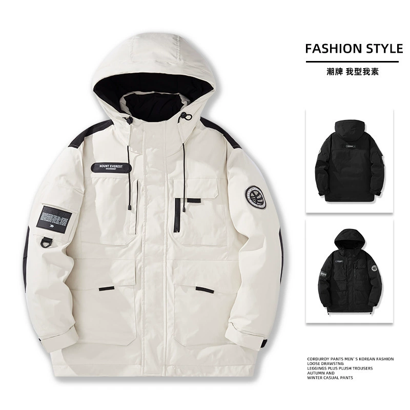 2024 новый зимний утка пуховик повседневный дикий длинный толстый теплый холодный куртка