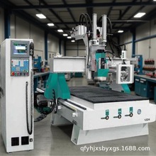 1325数显定位一拖四PVC板亚克力雕刻机自动换刀多头橱柜开料机