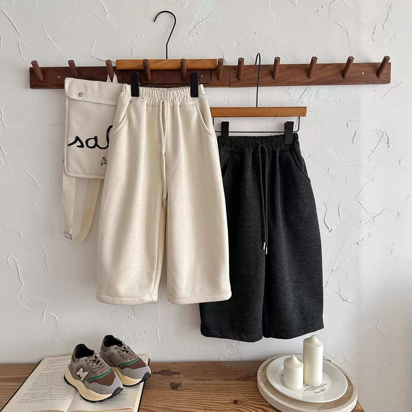 童裤2025冬儿童韩版加厚一体绒毛呢裤男童女童百搭保暖萝卜裤子