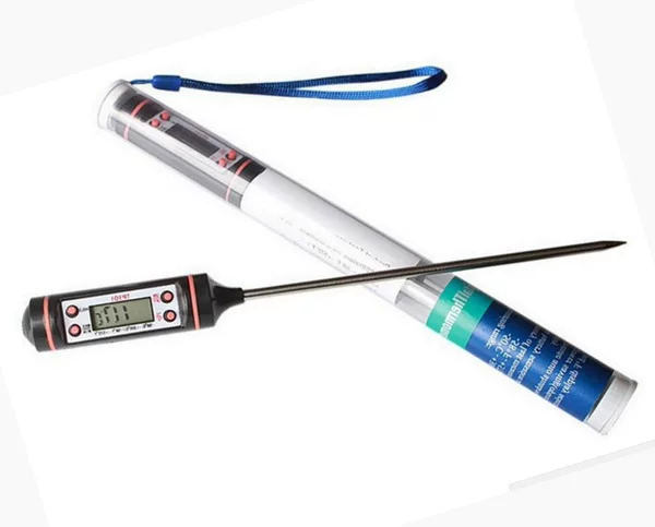 Food Food Pen Needle Thermometer Probe Electronic Digital Display Liquid Barbecue Oil Thermometer Black