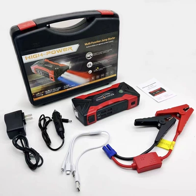 Qy33 Car Emergency Starting Power Supply Car Large Capacity 12V Power Bank with Battery Rescue Emergency Charger (Kempinq və səyahət) - standard-small-bag