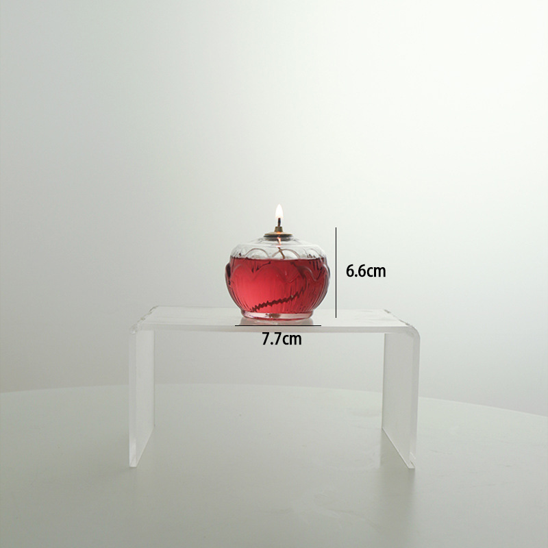 Lámpara de aceite de vidrio creativa lámpara casera candelabro cena romántica Hotel Occidental restaurante bar Decoración
