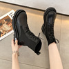 Martin British style 2022 new pattern Autumn Korean Edition fashion With crude Frenum Retro locomotive Bootie ins tide