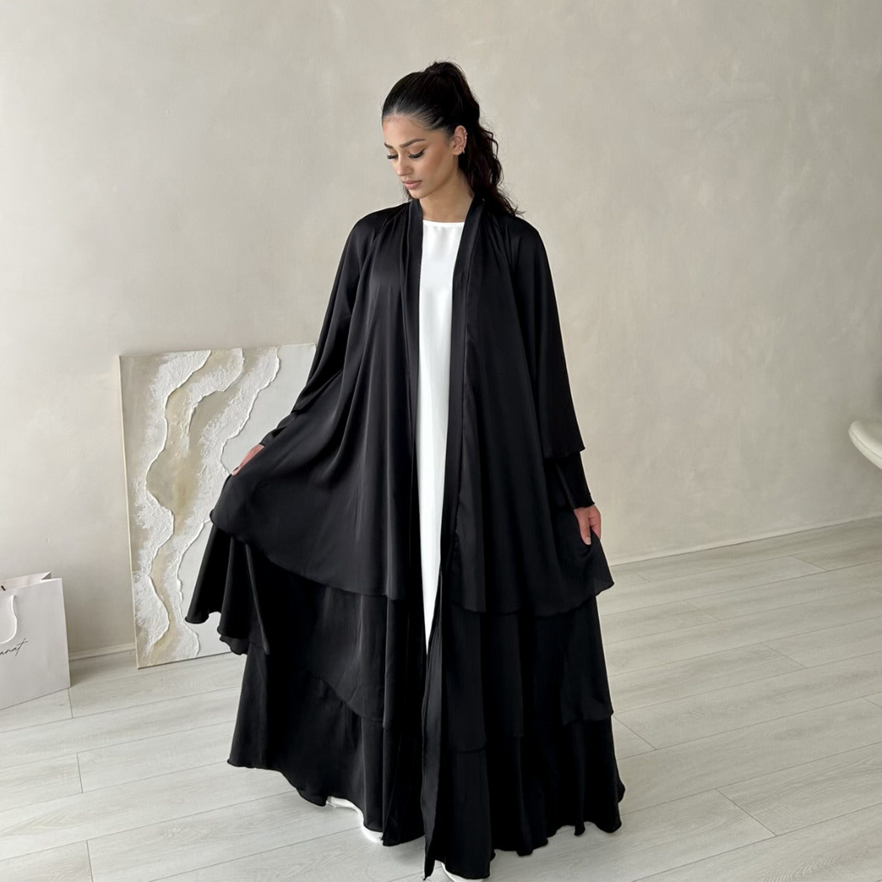 Loriya2024 Middle East Turkey Dubai Exquisite Elegant Cardigan Robe LR706_ecoleips.com