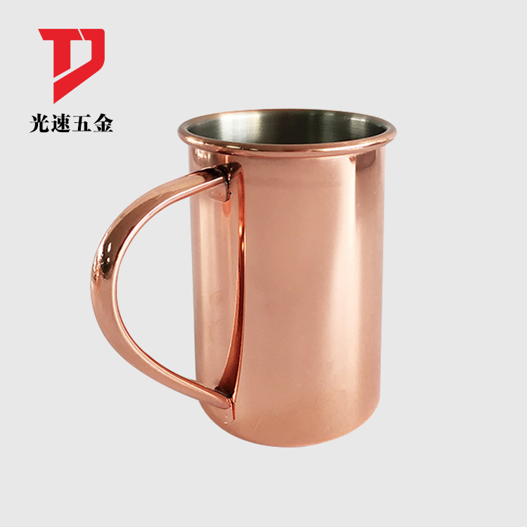 Acero inoxidable taza directa de fábrica Europea simple creativo café con mango cerveza Leche