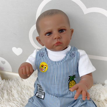 60cm simulación bebé reborn muñeca hecha a mano exquisita pintada image 3