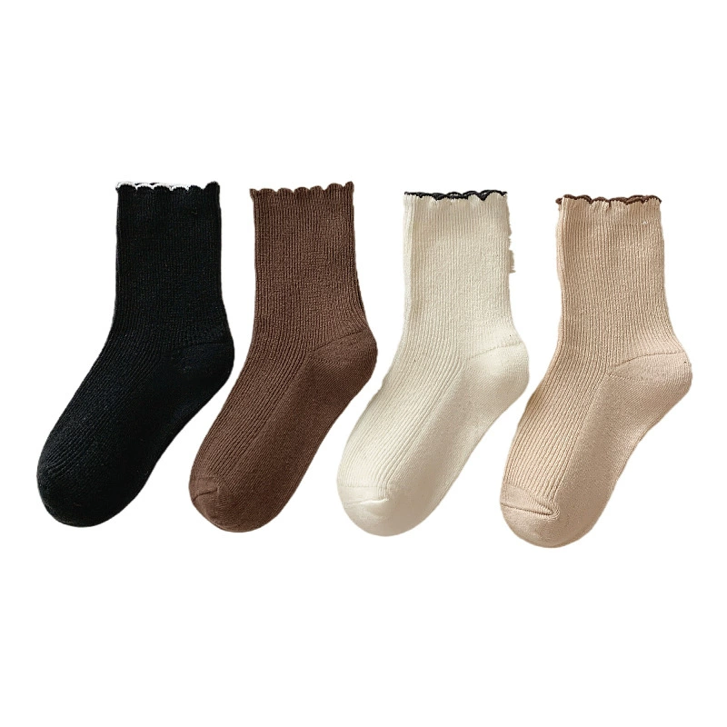 Brand children's autumn demi-season knee socks, mid-length