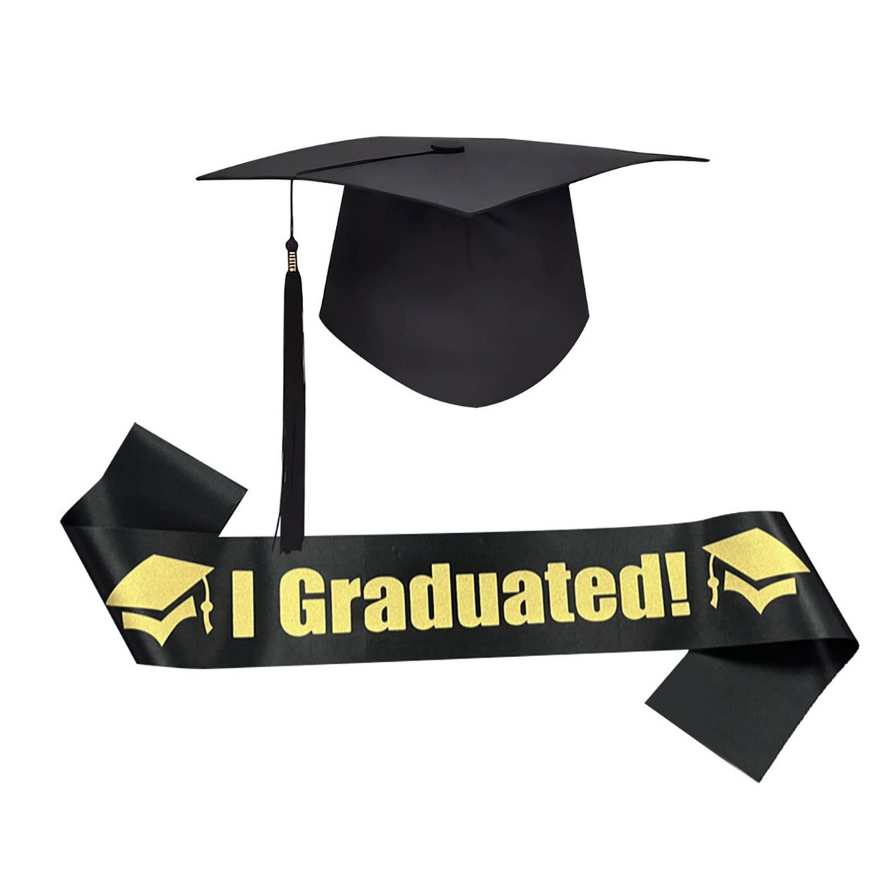 Graduation Set Igraduated Party Bachelor's Ceremony Male and Female Festival Ribbon Gift Supplies Flat-Top Hat