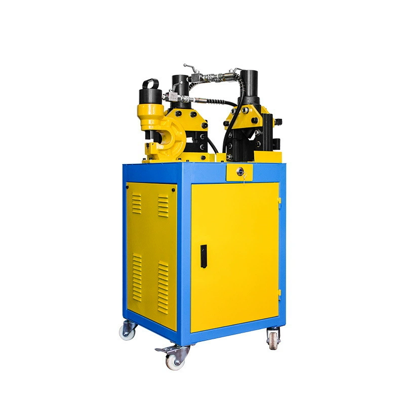 Многофункциональный гидравлический фланцевый угловой станок для обработки стального уголка, штамповочный станок «три в одном», режущий станок, угловой режущий станок, фасонный, штамповочный и ножевой станок