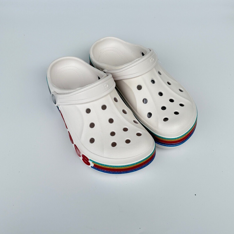 Cross New Colorful Beiya Clogs Beach Shoes Toe-Toe Slippers for Men and Women Couples Factory Direct Sales