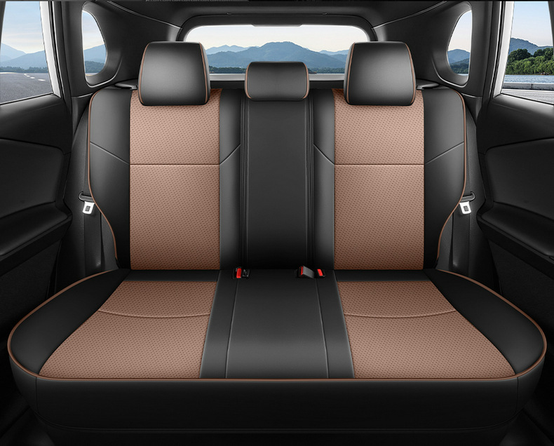 2026 New Corolla Perforated Leather Seat Cover, Universal for All Seasons, Wear-Resistant Car Seat Cushion, Full-Coverage Special Seat Cover