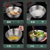 304不锈钢冷面碗家用水果沙拉碗韩式凉拌大饭碗哑光批发