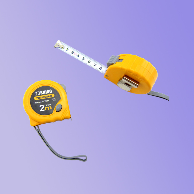 ABS塑料绘图钢卷尺家用耐摔制图测量尺2m