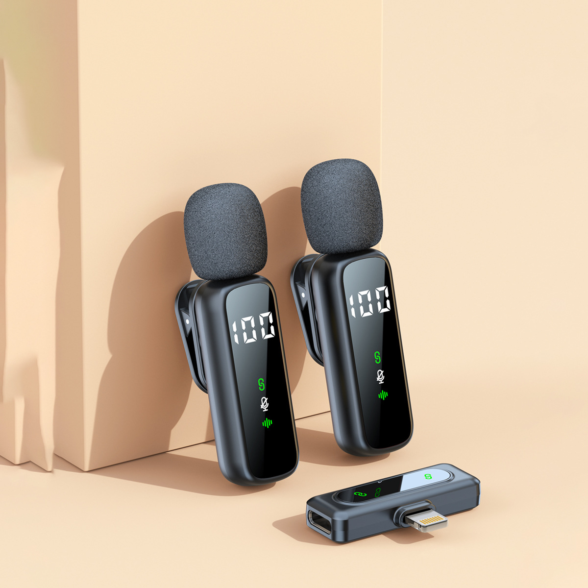 Nuevo modelo privado L06 micrófono de collar inalámbrico, un arrastrar y dos micrófono inalámbrico, VLOG en vivo, micrófono inalámbrico de radio