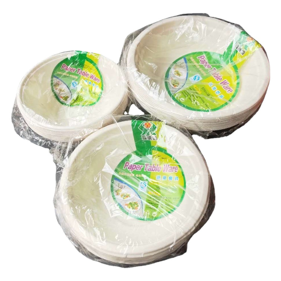 Paper Plate 6-inch 7-inch 8-inch 9-inch Cake Plate Handmade DIY Painting Color Dinner Plate Paper Bowl Paper Plate