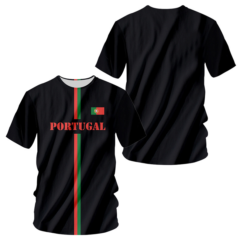 2024 nueva camiseta impresa 3D de la bandera brasileña transfronteriza de los hombres venta caliente transfronteriza estilo brazil flags camiseta